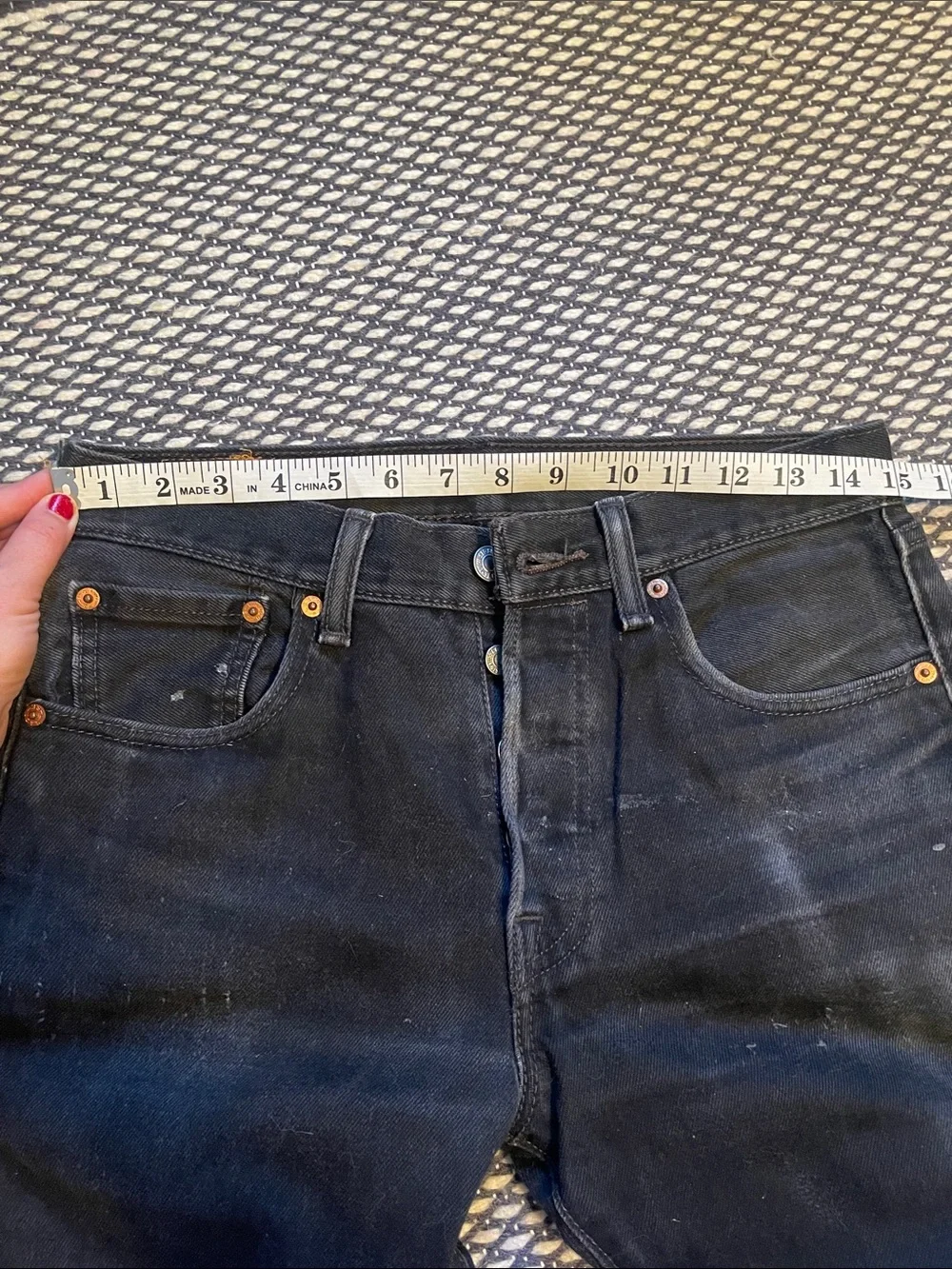 Levi’s 505 Men's Black Straight-Leg Jeans